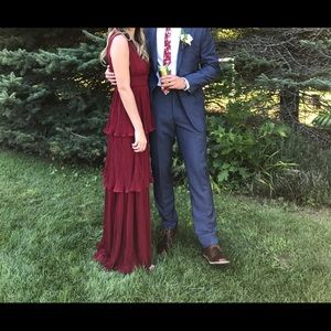 WINE RED MAXI DRESS